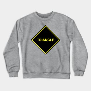 Black Yellow Triangle Crewneck Sweatshirt